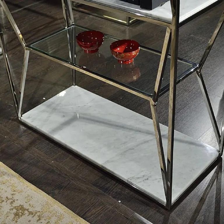 Ginza Etagere - Marble and Glass Shelving Unit - Variation Available