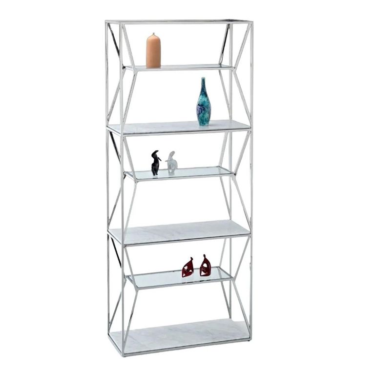 Ginza Etagere - Marble and Glass Shelving Unit - Variation Available