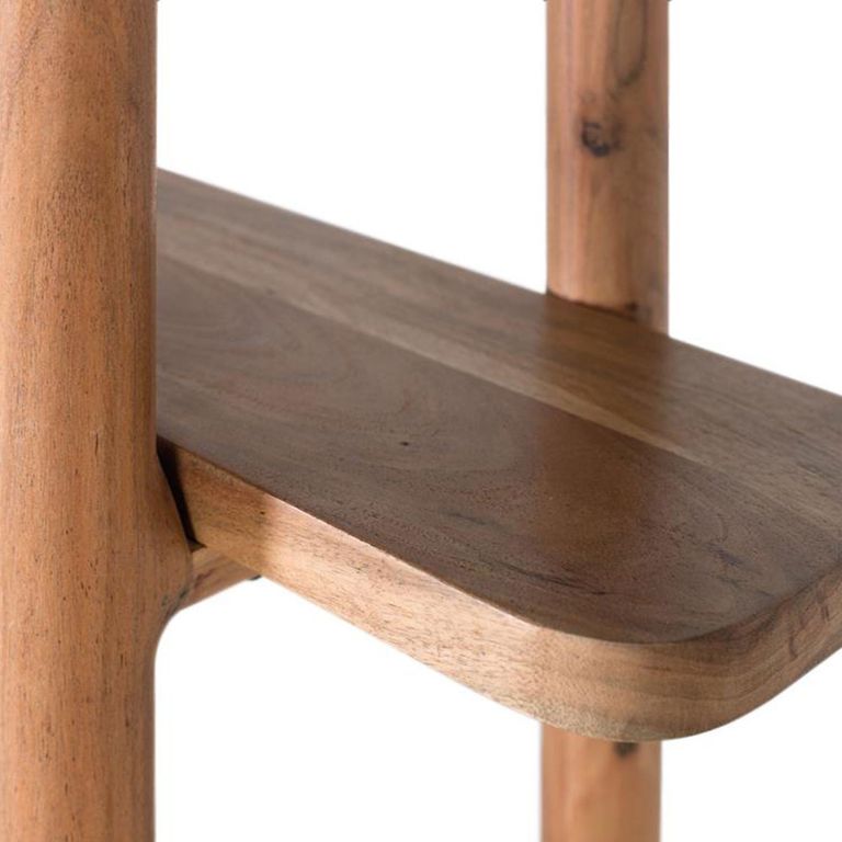 Gorizia Shelving Unit - Natural Acacia Wood - Open