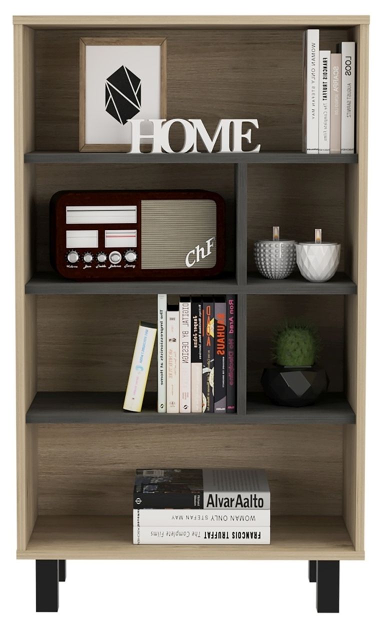 Harvard Grey Wood Effect Display Bookcase