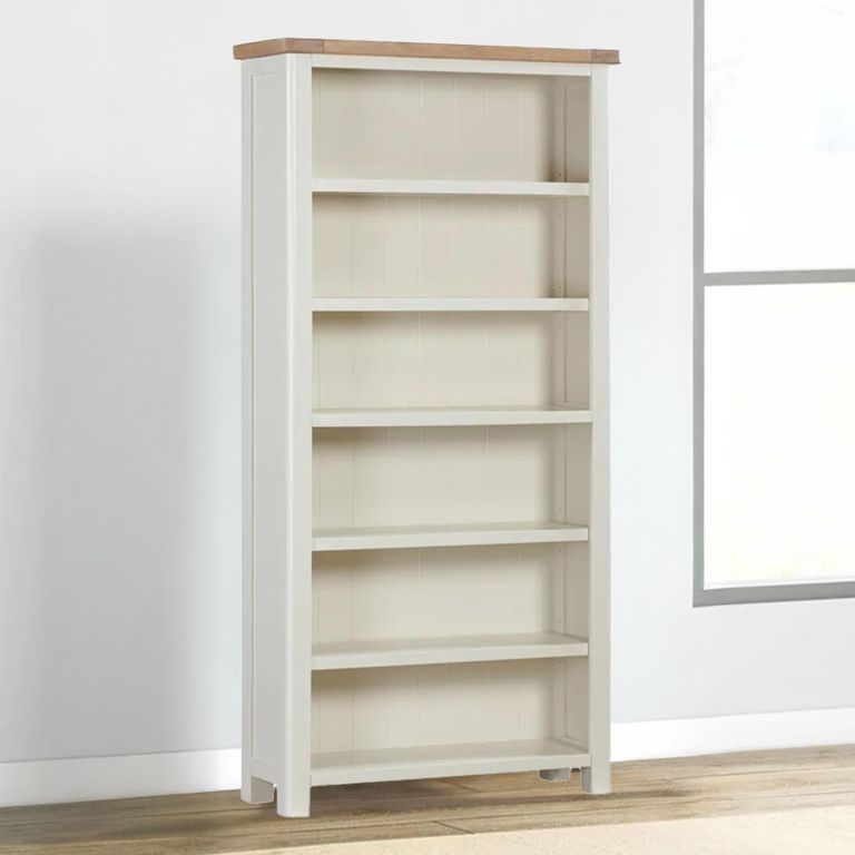Hayley Bookcase - Large - Oak and White