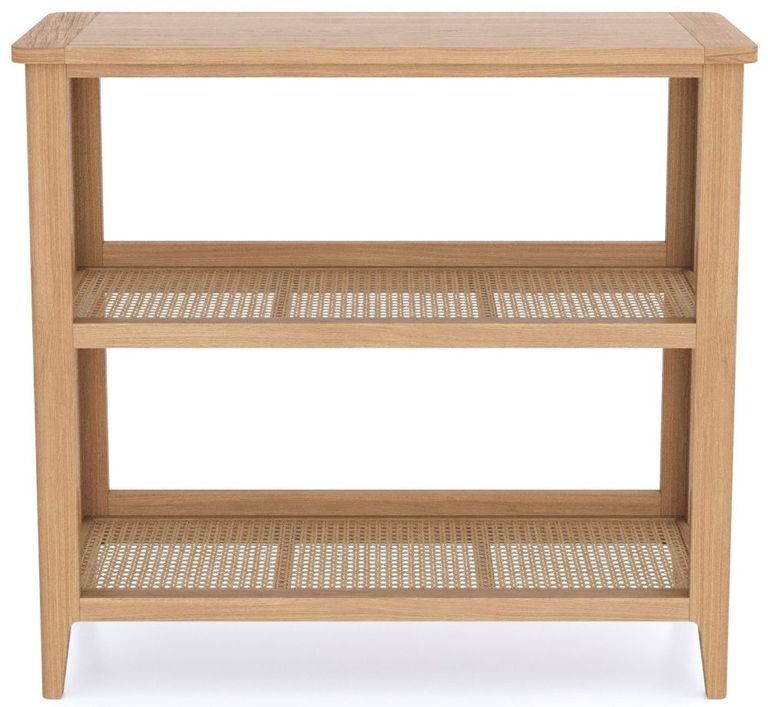 Henley Oak and Rattan Bookshelf