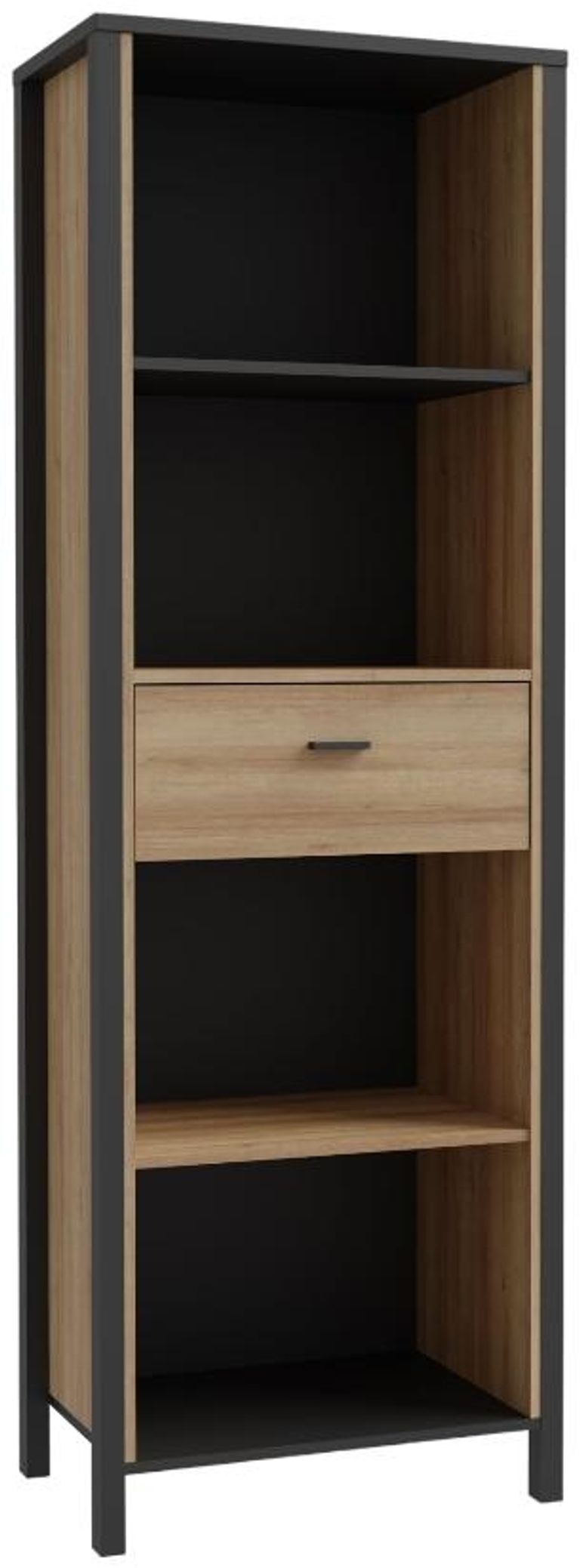 High Rock Oak Effect Narrow Bookcase