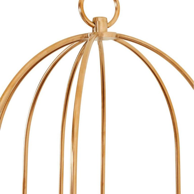 Horizon Shelving Unit - Small Cage - Gold Metal