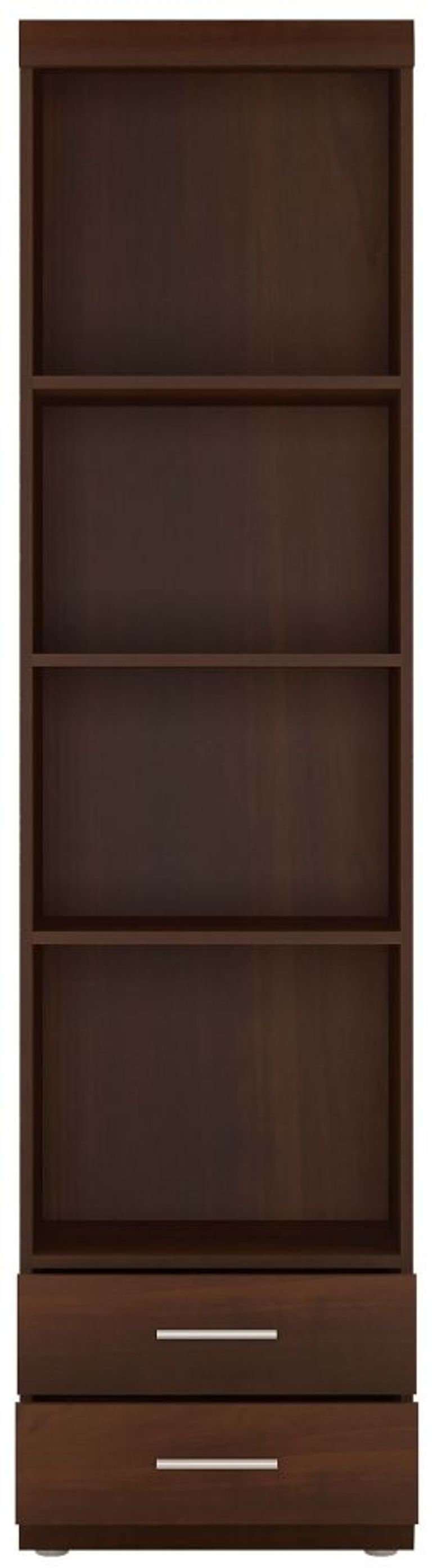 Imperial Mahogany Effect Narrow Open Shelving Cabinet