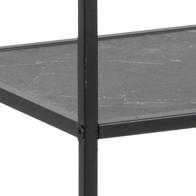 Infinity Shelving Unit - Open - Tall - Black Marble Effect