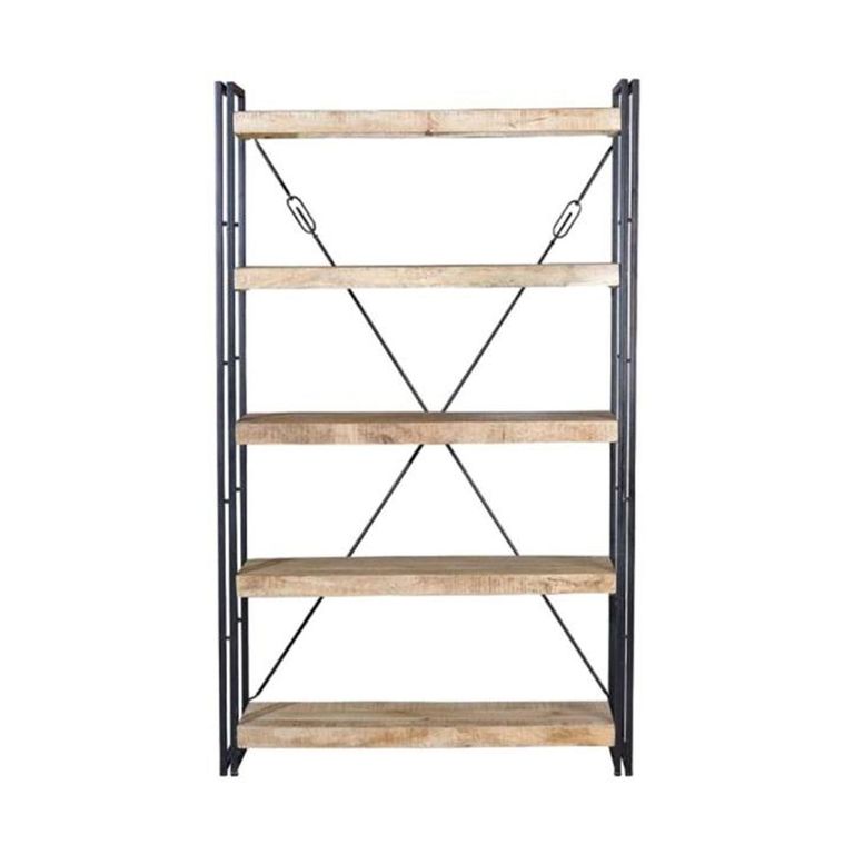 Jayuya Bookcase - Industrial Style - Mango Wood