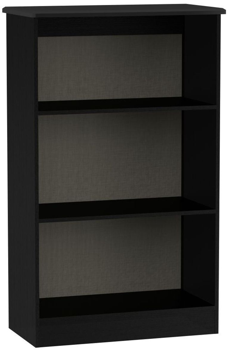 Knightsbridge Black Gloss Bookcase