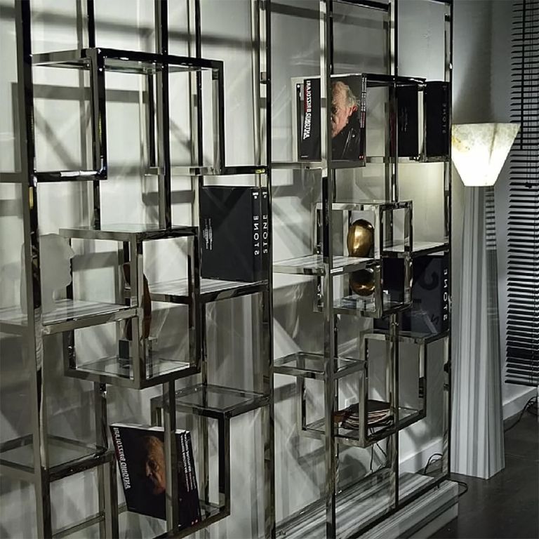 Kubo Etagere - Marble and Glass Shelving Unit - Variation Available