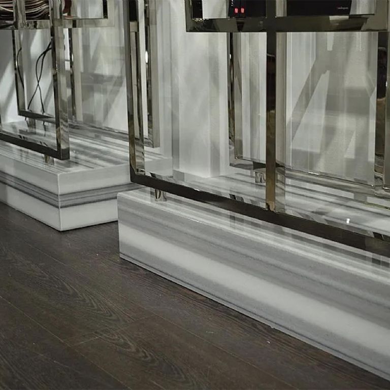 Kubo Etagere - Marble and Glass Shelving Unit - Variation Available