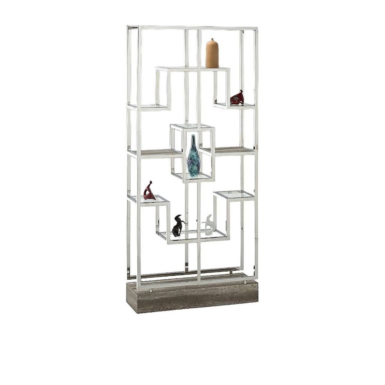 Kubo Etagere - Marble and Glass Shelving Unit - Variation Available