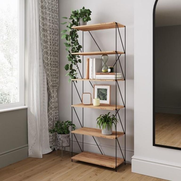 Lewis Wotan Oak Tall Bookcase Storage Unit