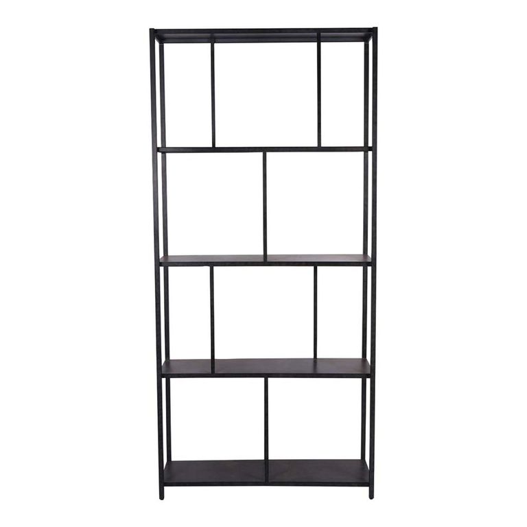 Brooks Shelving Unit - Mottled Black Metal - Tall