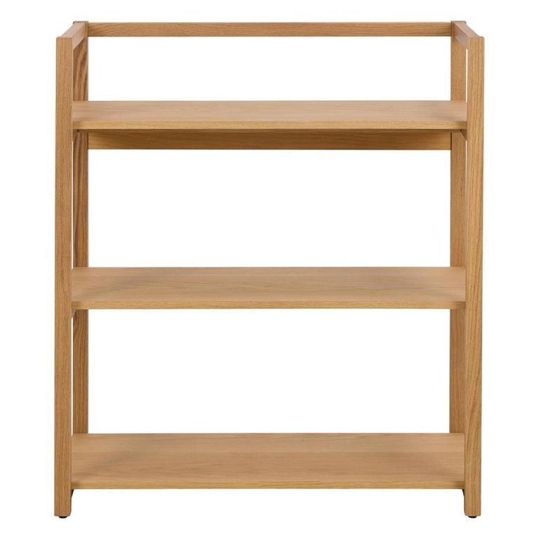 Ludza Bookcase - Small - Open - Oak