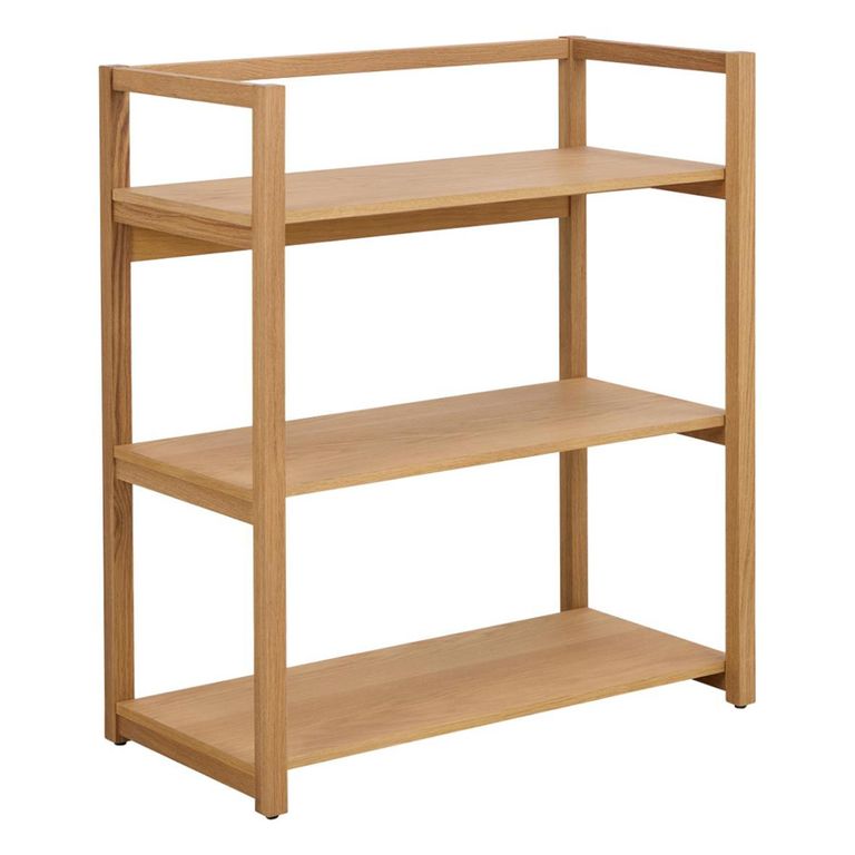 Ludza Bookcase - Small - Open - Oak
