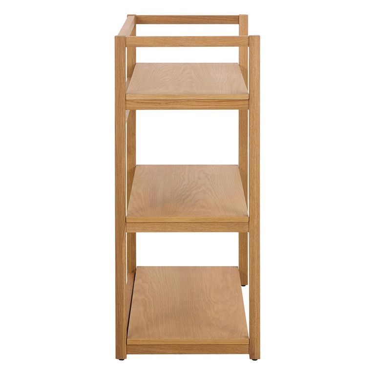 Ludza Bookcase - Small - Open - Oak
