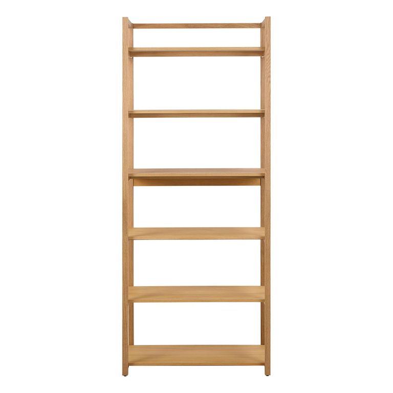 Ludza Bookcase - Tall - Open - Oak
