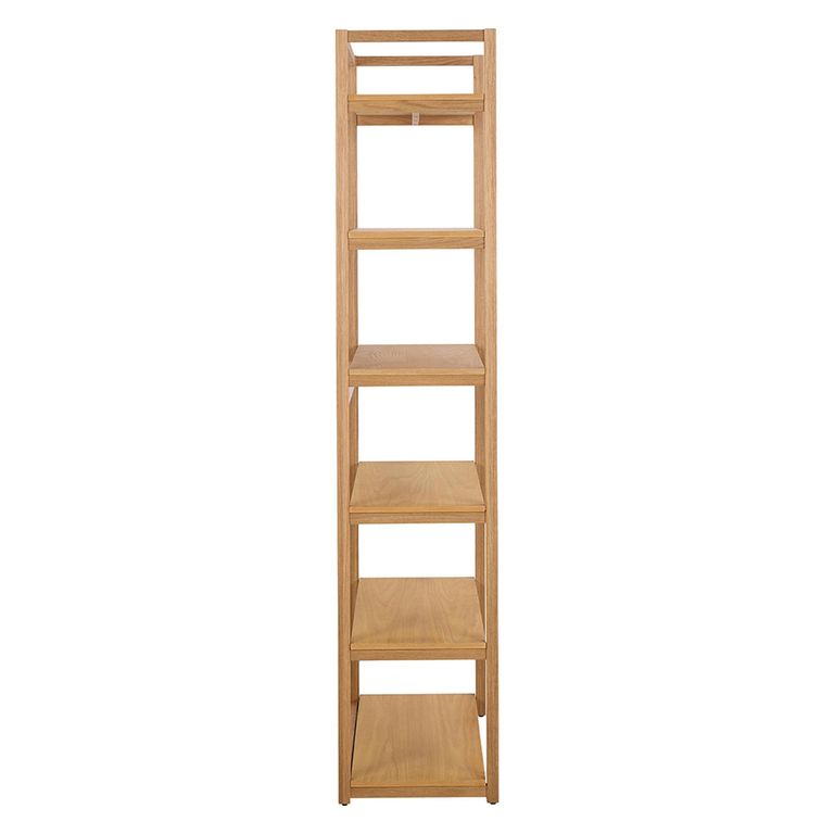 Ludza Bookcase - Tall - Open - Oak