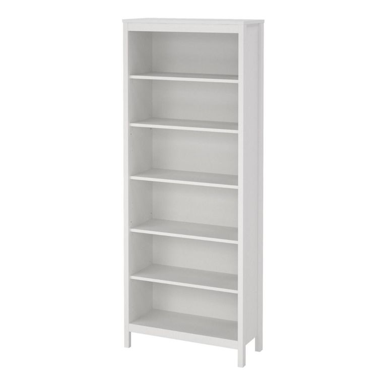 Madrid White Bookcase