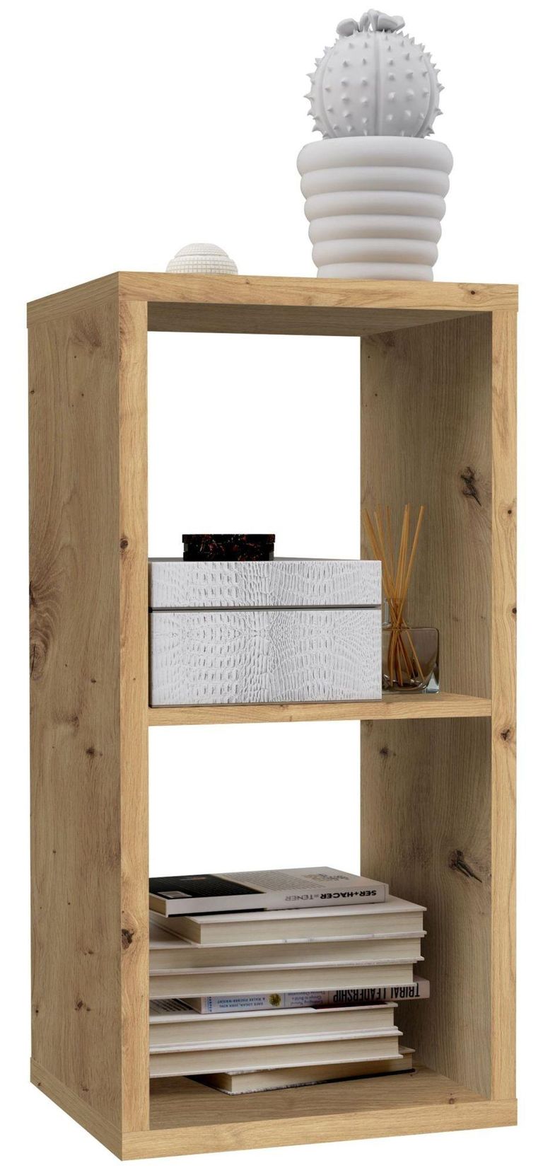 Mauro Artisan Oak Effect 2 Open Shelving Unit