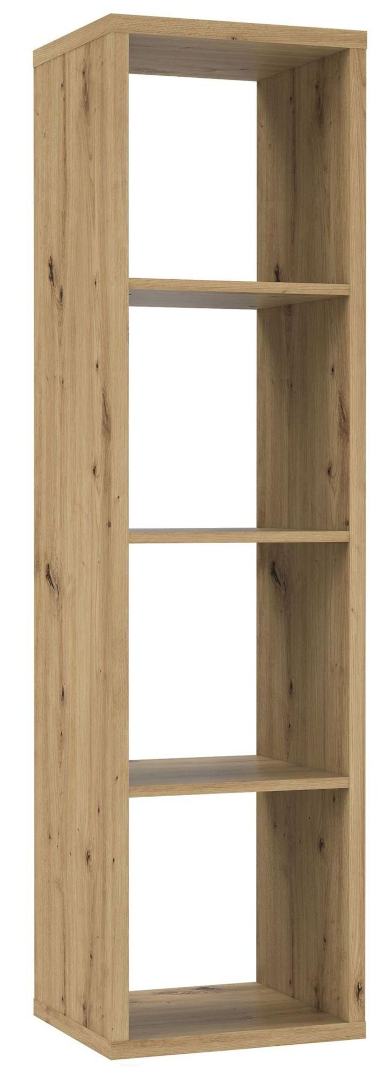 Mauro Artisan Oak Effect 4 Open Shelving Unit