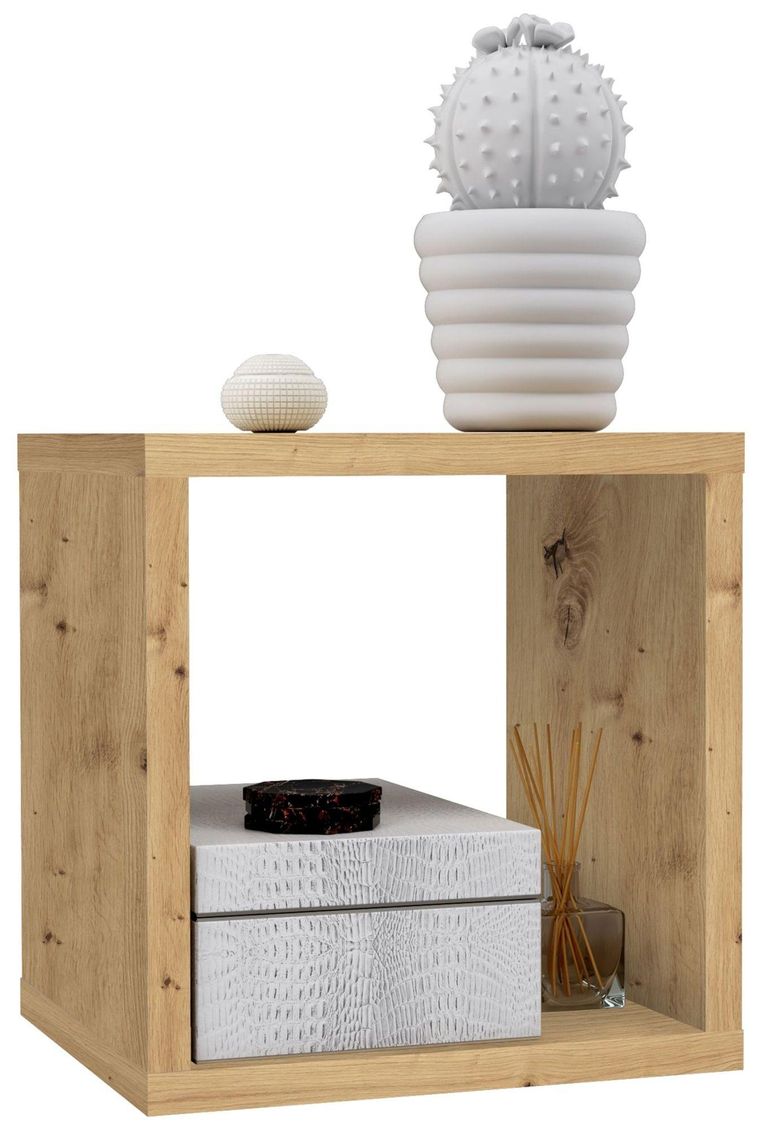 Mauro Artisan Oak Effect Single Open Cube