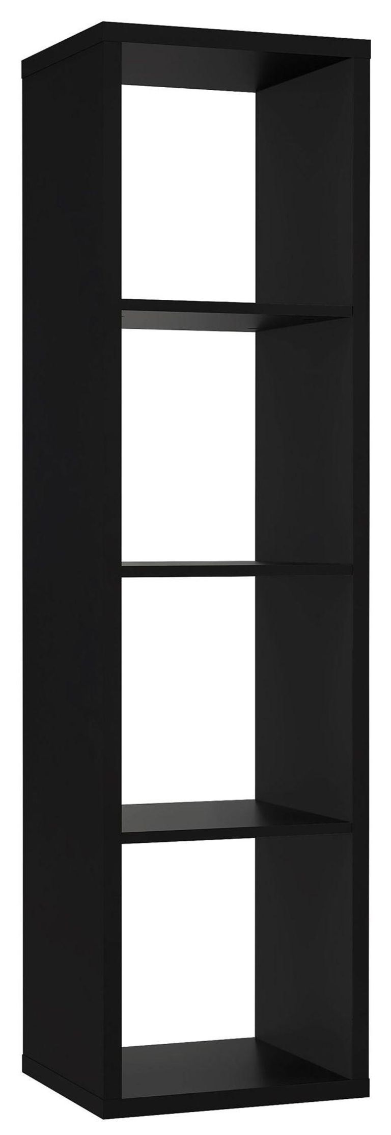 Mauro Matt Black 4 Open Shelving Unit