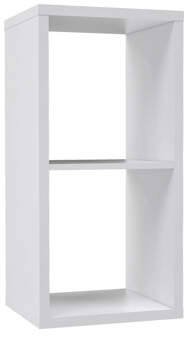 Mauro Matt White 2 Open Shelving Unit