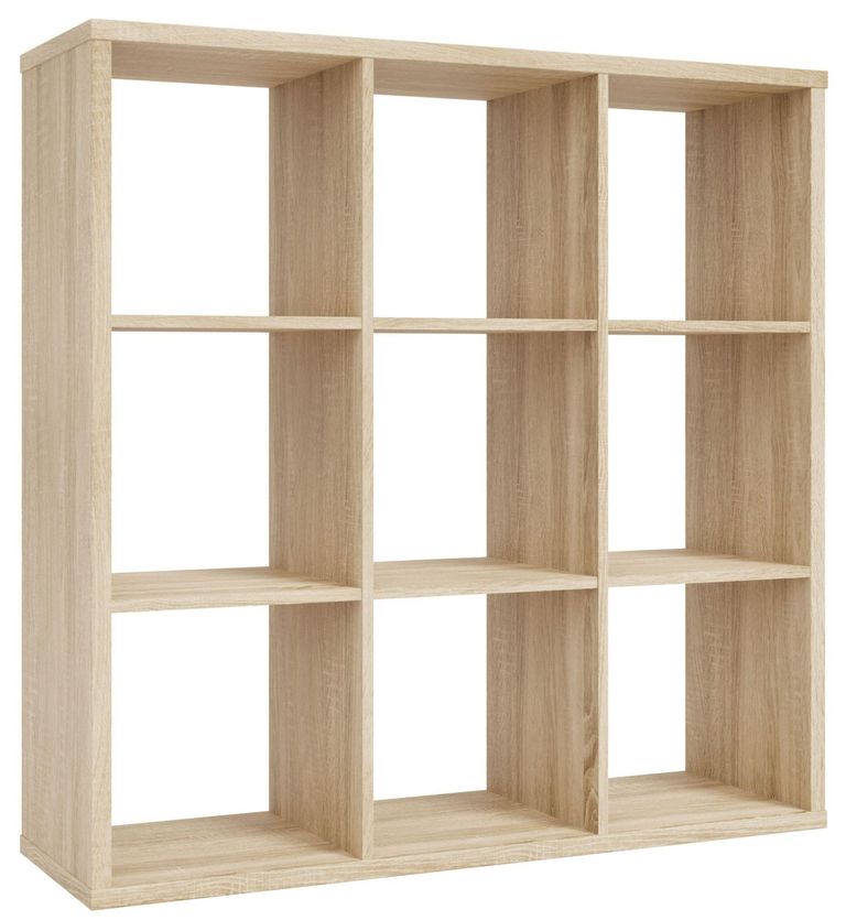 Mauro Sonoma Oak Effect 9 Open Shelving Unit