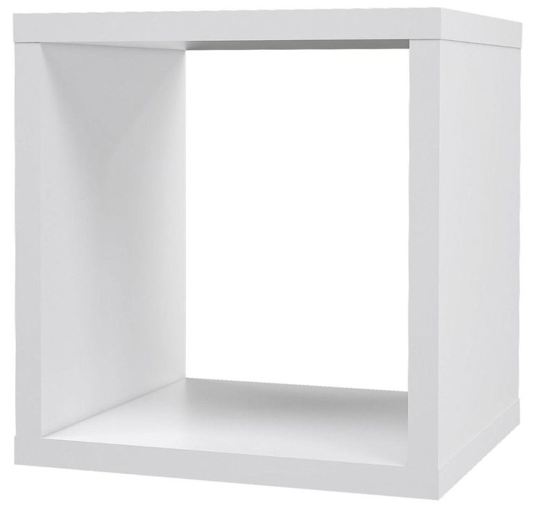 Mauro White Gloss Single Open Cube