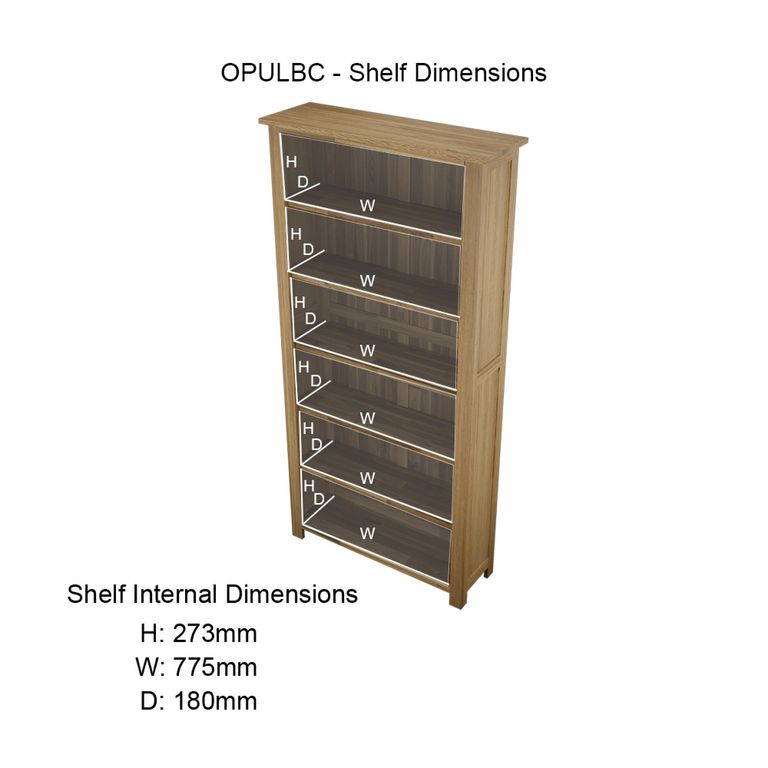Opus Bookcase - Large - Oak