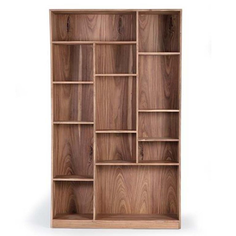Monza Natural Acacia Wood - Bookcase
