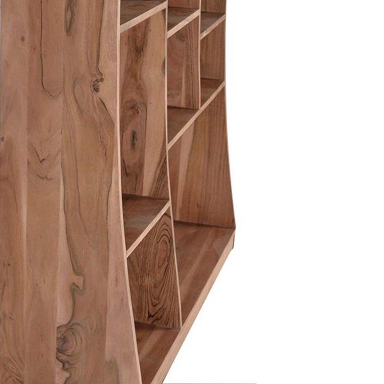 Monza Natural Acacia Wood - Bookcase