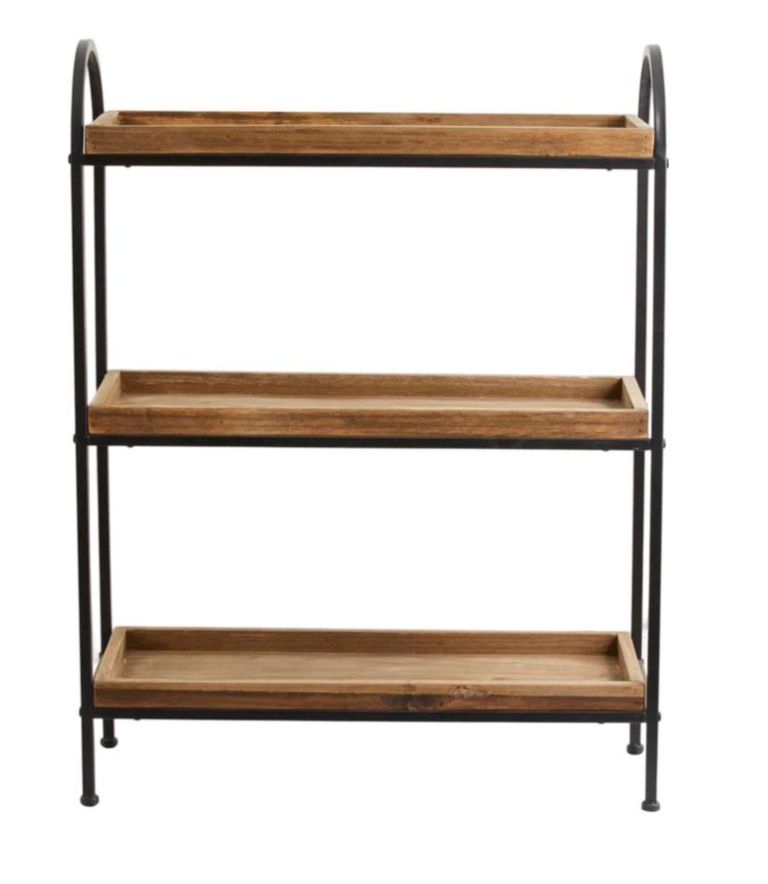 Patna Wood Open Shelving Rack