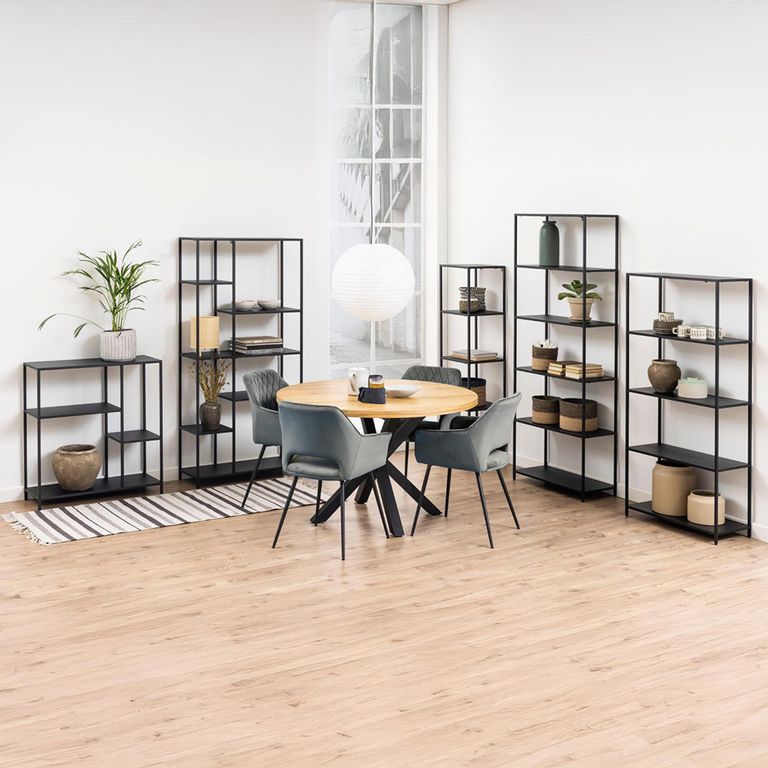 Newcastle Shelving Unit - Open - Small - Black