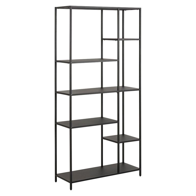 Newcastle Shelving Unit - Open - Wide - Black