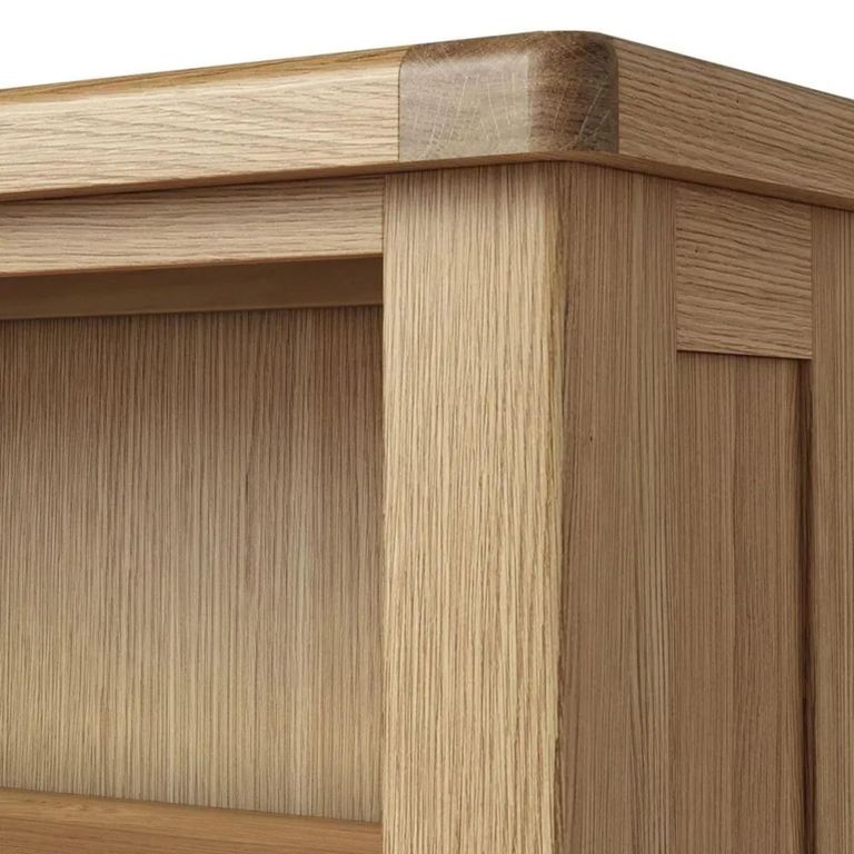 Normandy Bookcase - 1 Drawer Slim - Oak