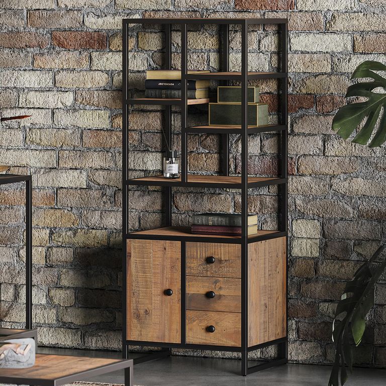Ooki Modular Reclaimed Wood Bookcase - Tall