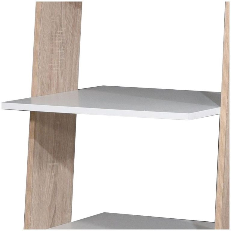 Perce White Drawer Ladder Open Bookcase