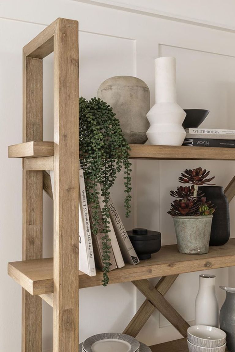 Pimlico Acacia Wood Open Bookcase/ Shelving Unit