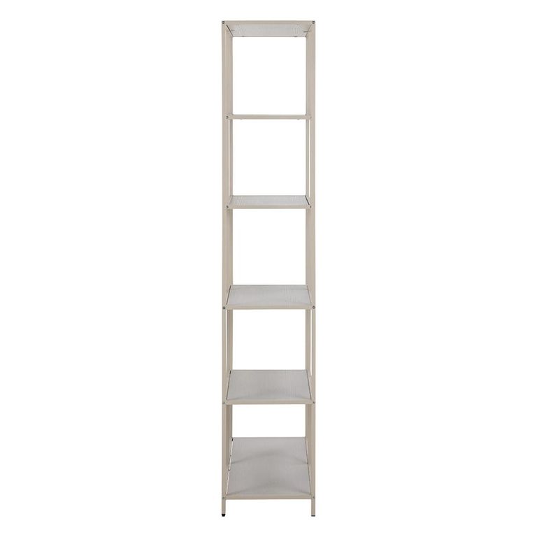 Seaford Tall Bookshelf - Grey Melamine and Metal
