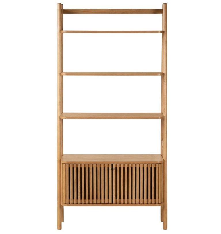 Soho Bookcase - 2 Door - Slatted - Oak