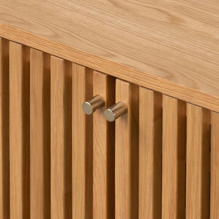 Soho Bookcase - 2 Door - Slatted - Oak