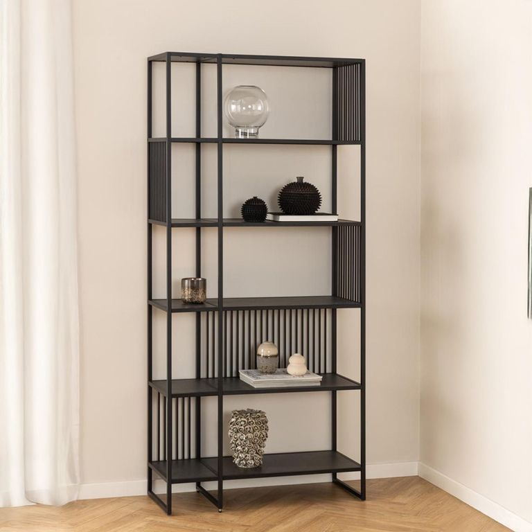 Strington Bookcase - Black Marble Effect