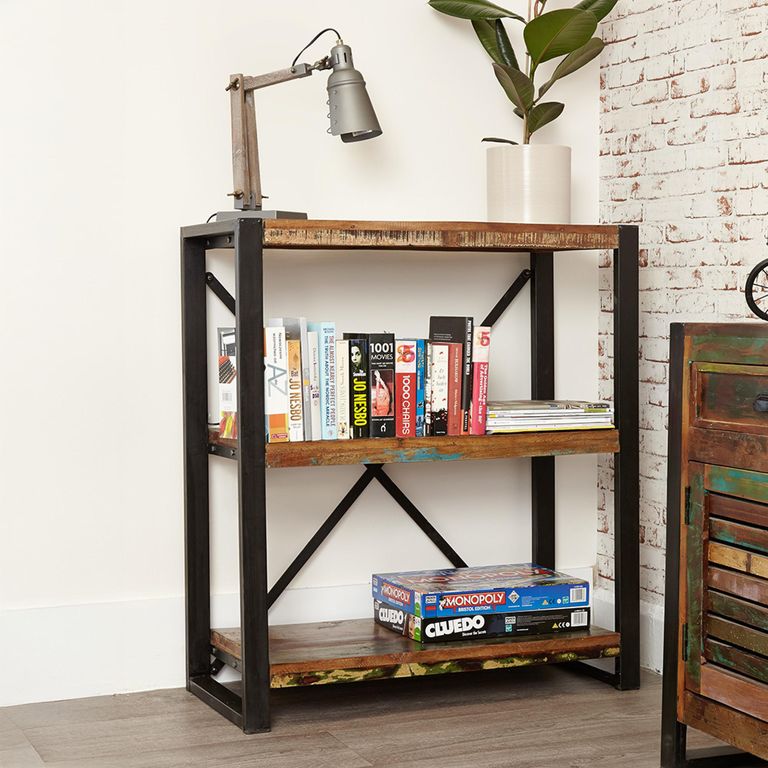 Urban Chic Reclaimed Bookcase - Low
