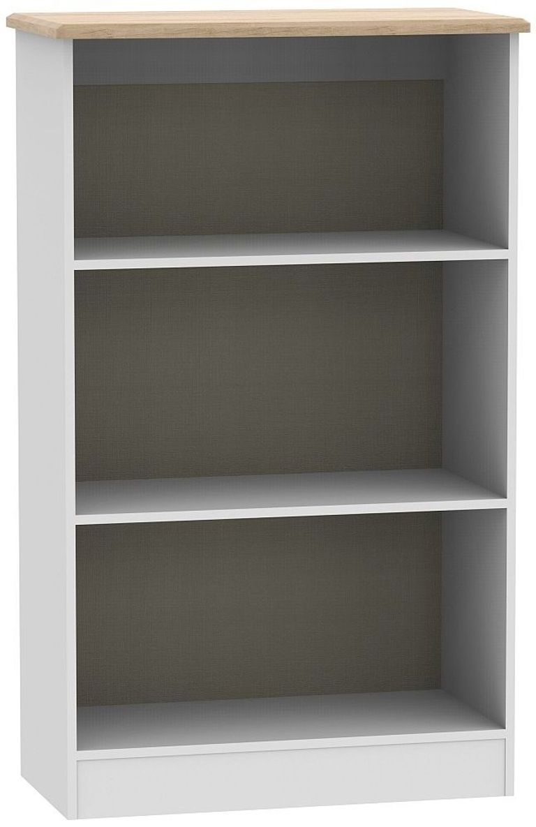 Victoria Grey and Riviera Oak Bookcase