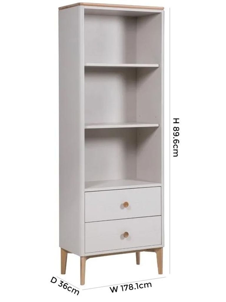 Marlow Storage Unit - 2 Drawer - Cashmere Oak