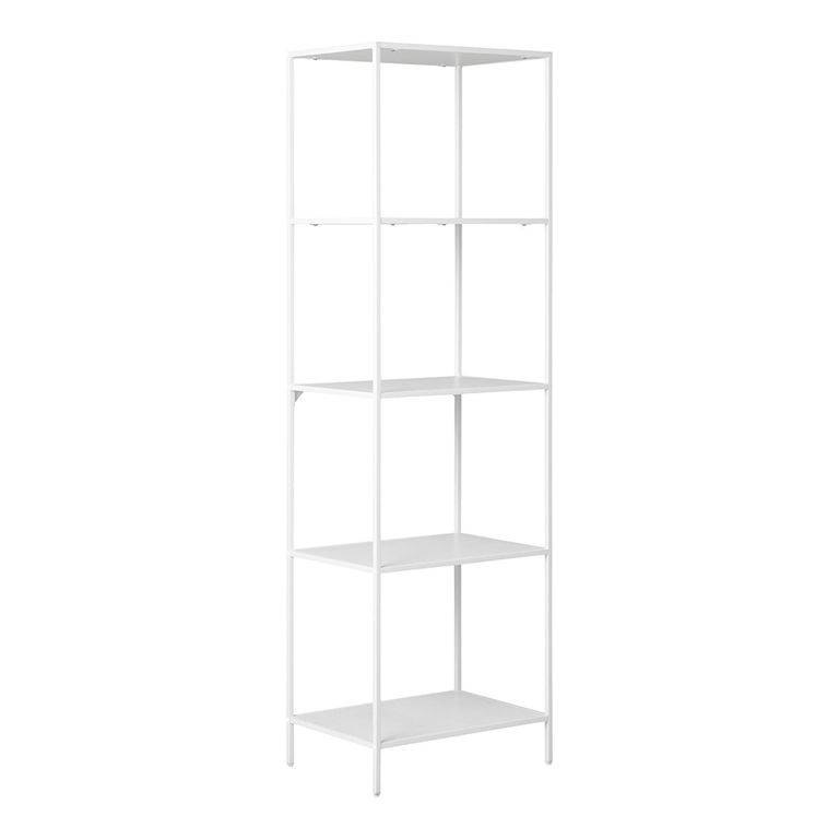 Vita Tall Open Shelving Unit - White Melamine