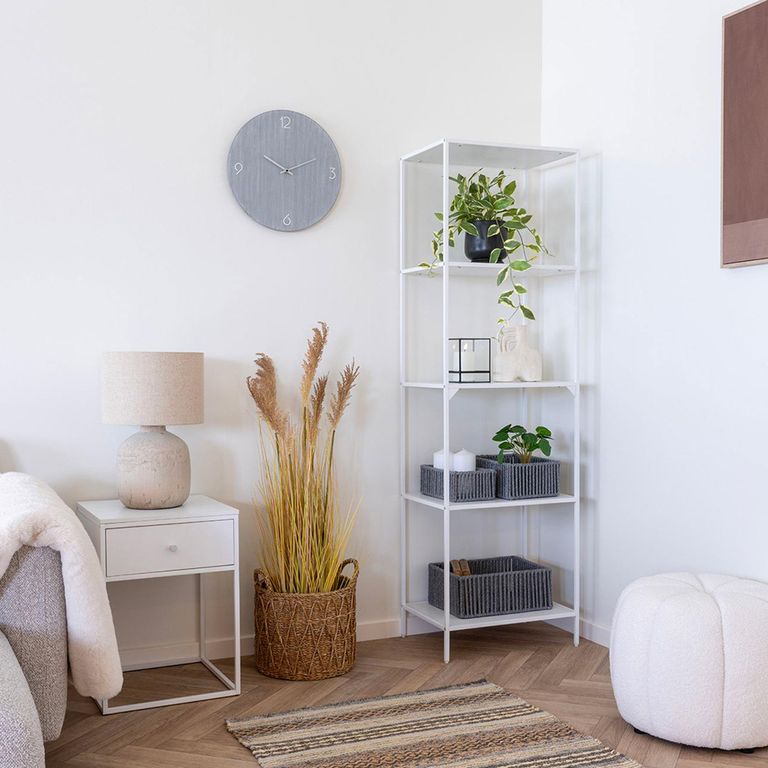 Vita Tall Open Shelving Unit - White Melamine