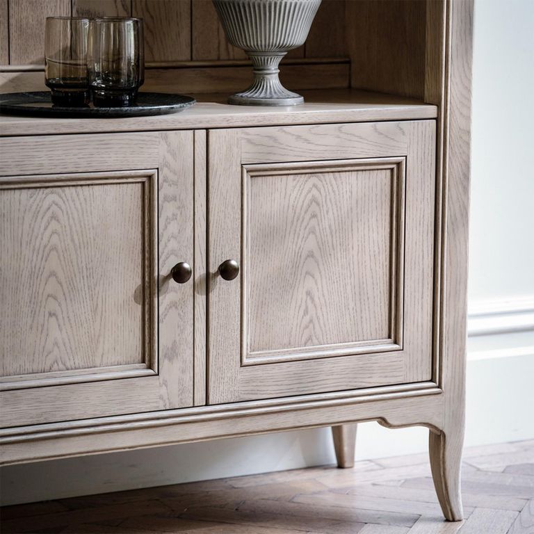 Toulon Bookcase - with Cupboard - Oak